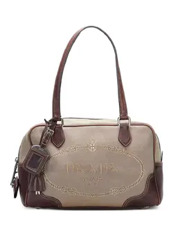 Prada Pre-Owned: Коричневая сумка