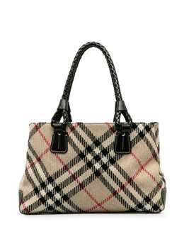 Burberry Pre-Owned: Коричневая сумка-шоппер