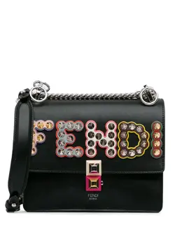 Fendi Pre-Owned: Чёрная сумка через плечо