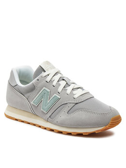 New Balance: Серые кроссовки 