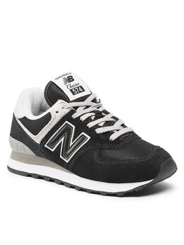 New Balance: Чёрные кроссовки 