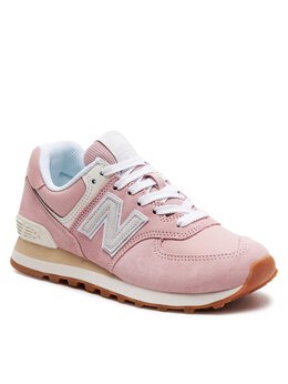New Balance: Розовые кроссовки 