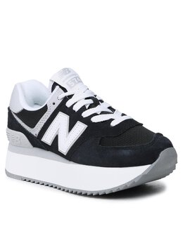 New Balance: Чёрные кроссовки 