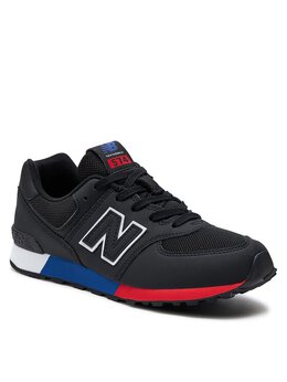 New Balance: Чёрные кроссовки 