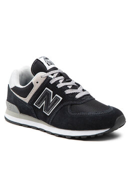 New Balance: Чёрные кроссовки 