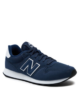 New Balance: Синие кроссовки 