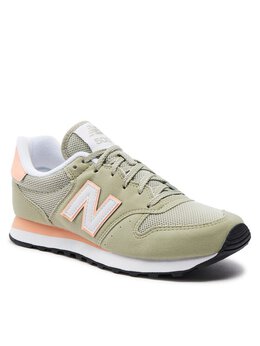 New Balance: Кроссовки цвета хаки 