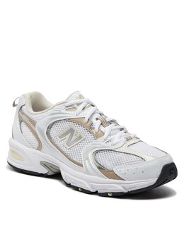 New Balance: Белые кроссовки 