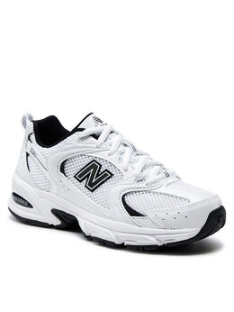 New Balance: Белые кроссовки 