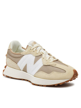 New Balance: Бежевые кроссовки 