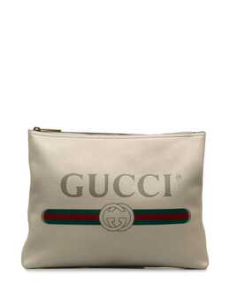 Gucci Pre-Owned: Клатч с принтом