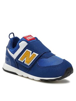 New Balance: Синие кроссовки 