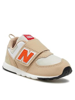 New Balance: Бежевые кроссовки 