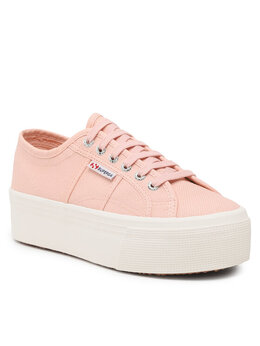 Superga: Розовые кроссовки 