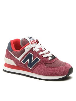 New Balance: Красные кроссовки 