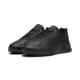 PUMA: Чёрные кроссовки 