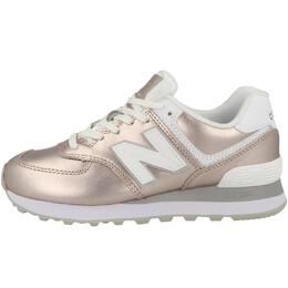 New Balance: Розовые кеды 574