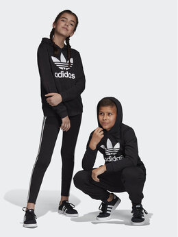 Adidas: Чёрная толстовка 