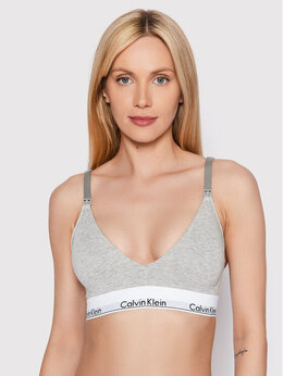 Calvin Klein: Серый бюстгальтер 