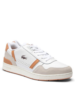 Lacoste: Белые кроссовки 