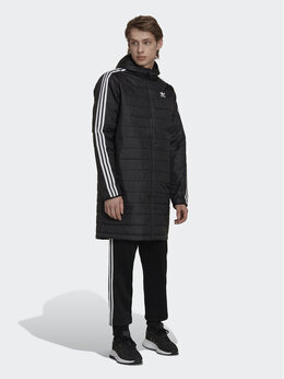 Adidas: Чёрный пуховик 