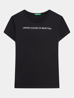 United Colors Of Benetton: Чёрная футболка 