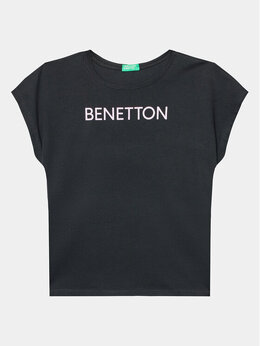 United Colors Of Benetton: Чёрная футболка 