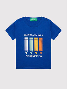 United Colors Of Benetton: Синяя футболка 