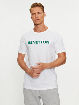 United Colors Of Benetton: Белая футболка