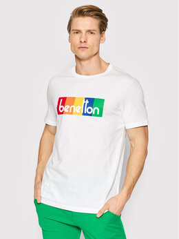 United Colors Of Benetton: Белая футболка