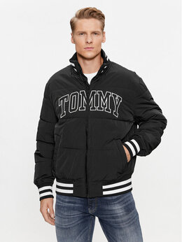 Tommy Jeans: Чёрная куртка 