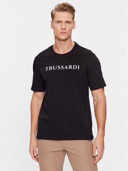 Trussardi: Чёрная футболка