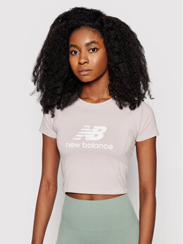 New Balance: Розовая футболка 