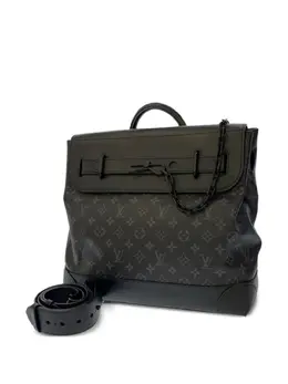 Louis Vuitton Pre-Owned: Чёрная сумка-шоппер 