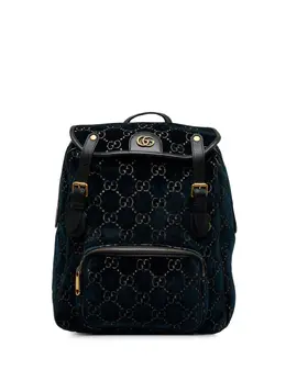 Gucci Pre-Owned: Голубой рюкзак 