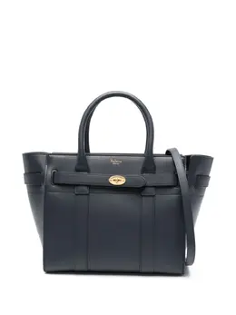 Mulberry: Голубая сумка-шоппер  Bayswater