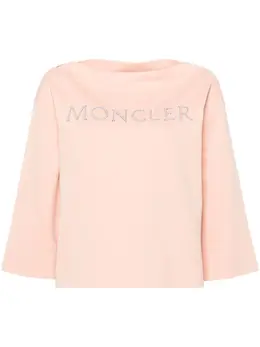 Moncler: Розовый свитшот 