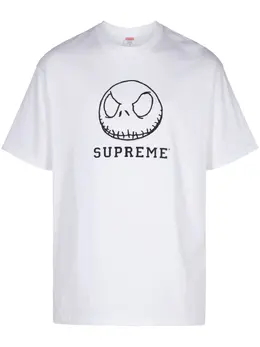 Supreme: Хлопковая футболка Skeleton