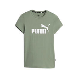 PUMA: Зелёная футболка  Essentials