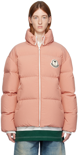 Moncler Genius: Розовый пуховик 