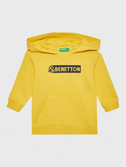 United Colors Of Benetton: Жёлтая толстовка 