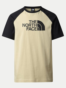 The North Face: Бежевая футболка 