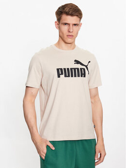 PUMA: Бежевая футболка 