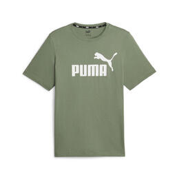 PUMA: Зелёная футболка  Essentials