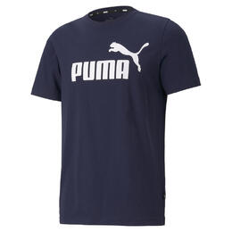 PUMA: Голубая футболка  Essentials