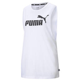 PUMA: Белая майка  Essentials