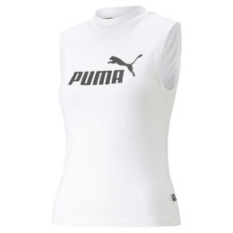 PUMA: Белая майка  Essentials