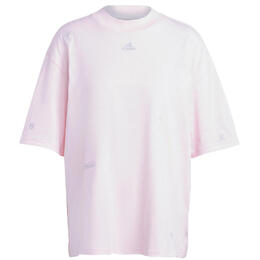 Adidas: Розовая футболка 