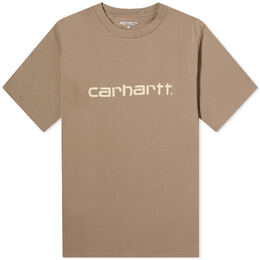 Carhartt WIP: Светлая футболка  Script