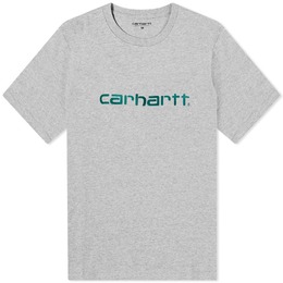 Carhartt WIP: Серая футболка  Script